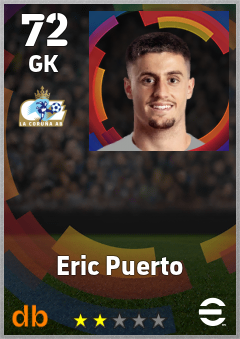 Eric Puerto — GK, OVR 72, MAX 72