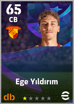 Ege Yıldırım — CB, OVR 65, MAX 65
