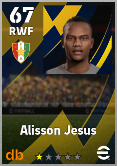 Alisson Jesus — RWF, OVR 67, MAX 67