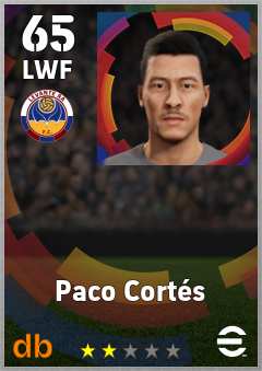Paco Cortés — LWF, OVR 65, MAX 65