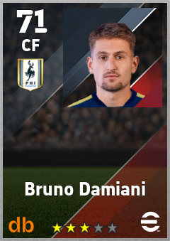 Bruno Damiani — CF, OVR 71, MAX 71