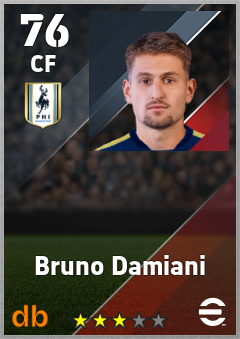 Bruno Damiani — CF, OVR 76, MAX 76