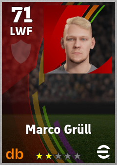 Marco Grüll eFootball player card