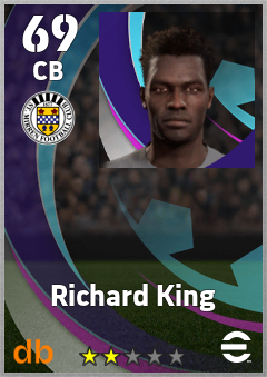 Richard King — CB, OVR 69, MAX 69