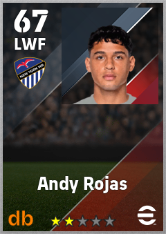 Andy Rojas — LWF, OVR 67, MAX 67