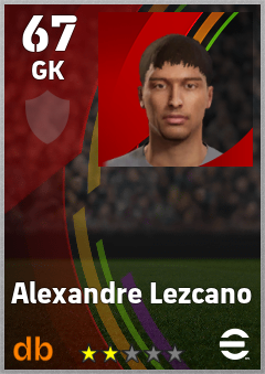 Alexandre Lezcano — GK, OVR 67, MAX 67