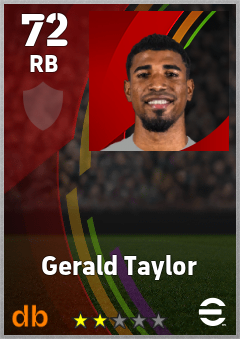 Gerald Taylor eFootball player card