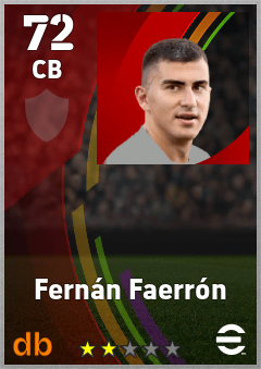 Fernán Faerrón eFootball player card