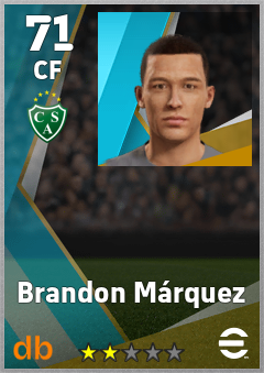 Brandon Márquez — CF, OVR 71, MAX 71