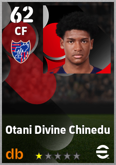 Otani Divine Chinedu — CF, OVR 62, MAX 62