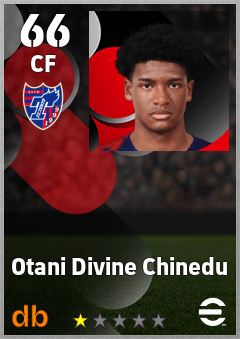 Otani Divine Chinedu — CF, OVR 66, MAX 66
