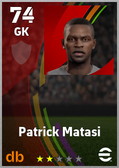 Patrick Matasi — GK, OVR 74, MAX 74