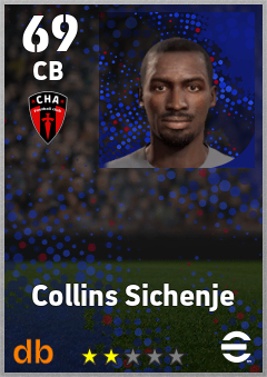 Collins Sichenje — CB, OVR 69, MAX 69