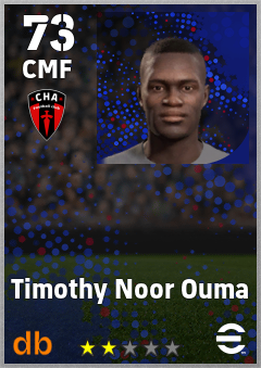Timothy Noor Ouma — CMF, OVR 73, MAX 73