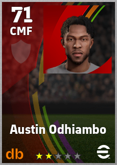 Austin Odhiambo — CMF, OVR 71, MAX 71