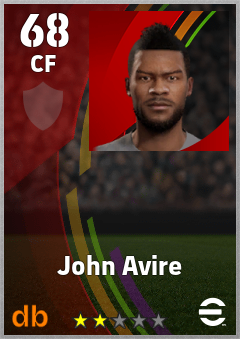 John Avire eFootball player card