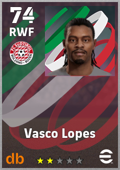 Vasco Lopes — RWF, OVR 74, MAX 74