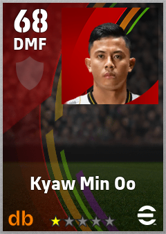 Kyaw Min Oo — DMF, OVR 68, MAX 68