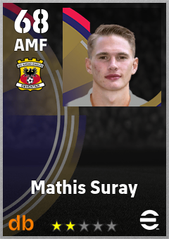 Mathis Suray — AMF, OVR 68, MAX 68