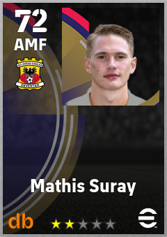 Mathis Suray — AMF, OVR 72, MAX 72
