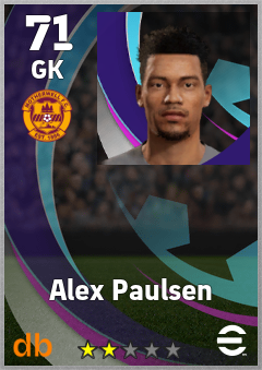 Alex Paulsen — GK, OVR 71, MAX 71