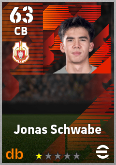Jonas Schwabe — CB, OVR 63, MAX 63