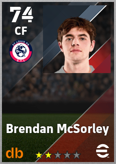Brendan McSorley — CF, OVR 74, MAX 74