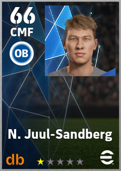 N. Juul-Sandberg — CMF, OVR 66, MAX 66