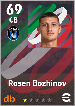 Rosen Bozhinov — CB, OVR 69, MAX 69
