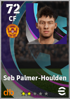 Seb Palmer-Houlden — CF, OVR 72, MAX 72