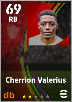 Cherrion Valerius eFootball player card
