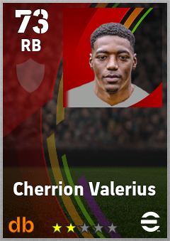 Cherrion Valerius — RB, OVR 73, MAX 73