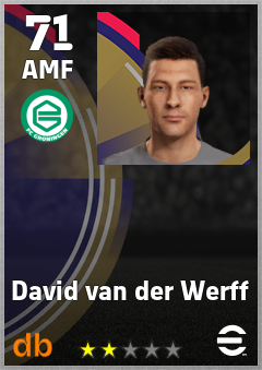 David van der Werff eFootball player card