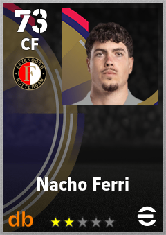 Nacho Ferri — CF, OVR 73, MAX 73