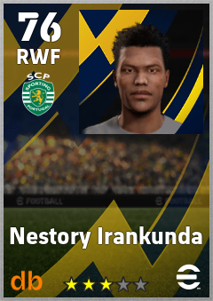 Nestory Irankunda — RWF, OVR 76, MAX 76