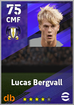 Lucas Bergvall eFootball player card