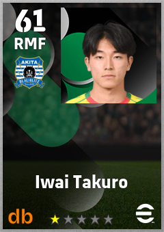 Iwai Takuro — RMF, OVR 61, MAX 61