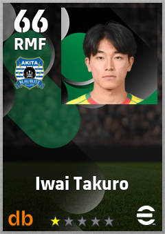 Iwai Takuro — RMF, OVR 66, MAX 66
