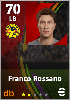 Franco Rossano eFootball player card