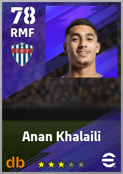 Anan Khalaili — RMF, OVR 78, MAX 78