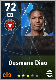 Ousmane Diao — CB, OVR 72, MAX 72