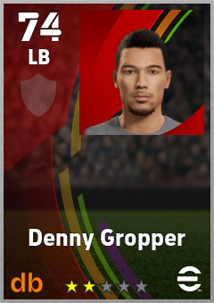 Denny Gropper — LB, OVR 74, MAX 74