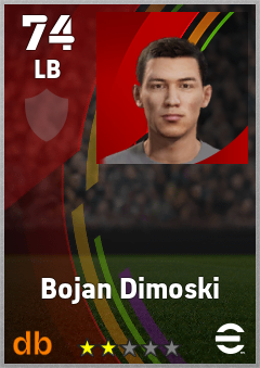 Bojan Dimoski — LB, OVR 74, MAX 74