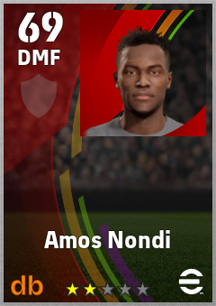 Amos Nondi eFootball player card