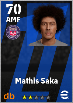 Mathis Saka — AMF, OVR 70, MAX 70