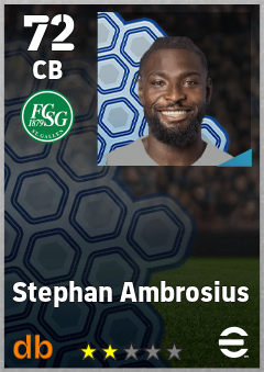 Stephan Ambrosius — CB, OVR 72, MAX 72