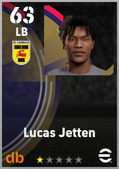 Lucas Jetten — LB, OVR 63, MAX 63