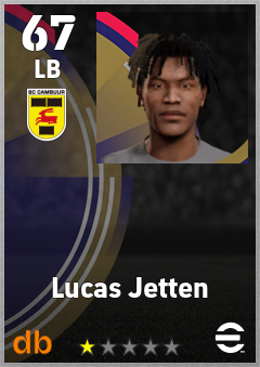 Lucas Jetten eFootball player card