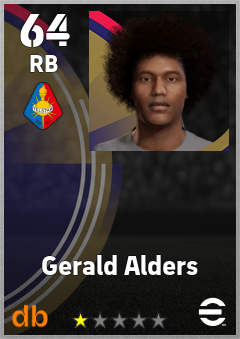 Gerald Alders — RB, OVR 64, MAX 64