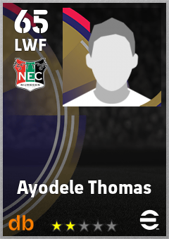 Ayodele Thomas — LWF, OVR 65, MAX 65